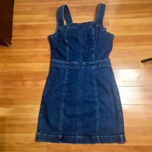 MADEWELL Denim Apron Bow Back Dress 10 Sundress
